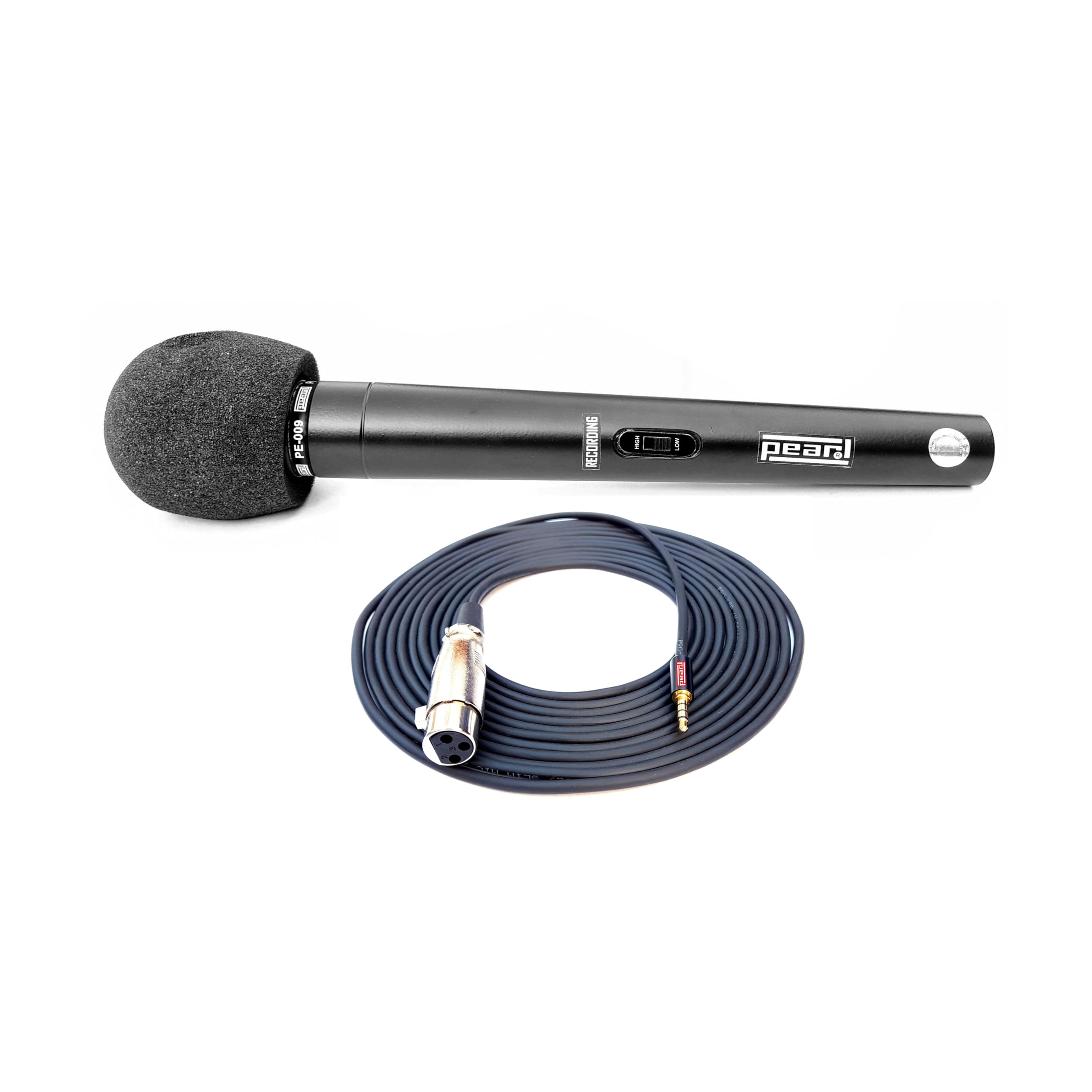 Pearl Media Mic PE-009 | Reporter Auxiliary Microphone | Interview